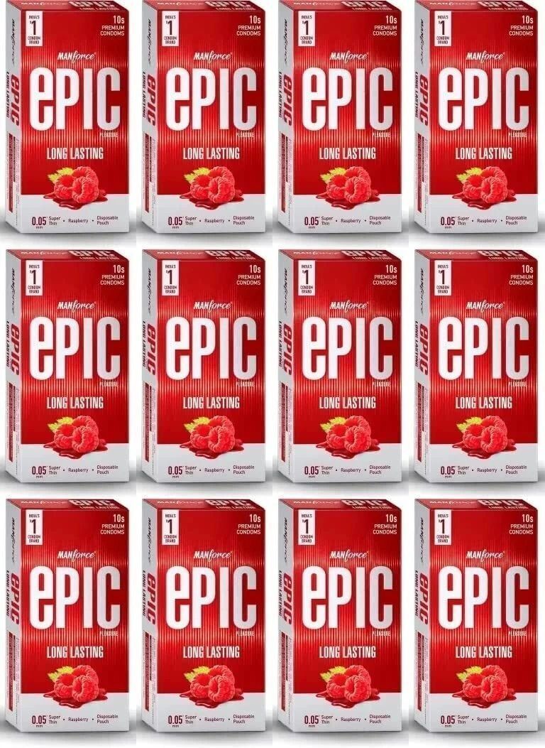 mankind Epic Pleasure Long Lasting Premium Condoms for Men, 10 Count x Pack of 12 Condom-picture-14