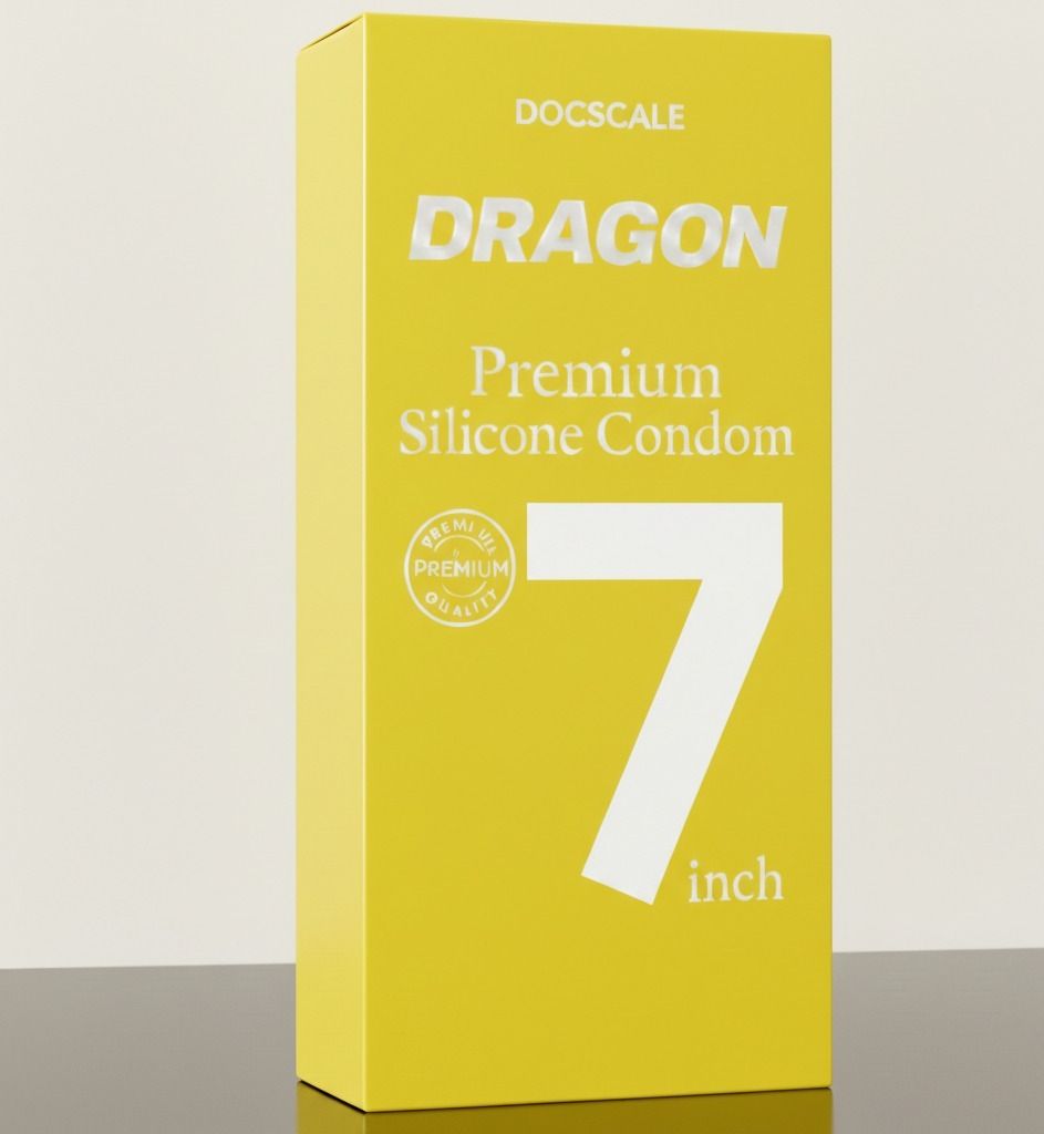 docscale Silicon Dragon Premium 7 Inch Premium Safety with Secure Stretch Fit Condom-picture-44