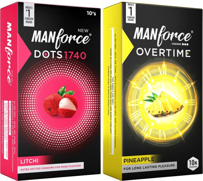 mankind Manforce Combo | Overtime Pineapple & Litchi | India’s No. 1* Condom Brand Condom-picture-33