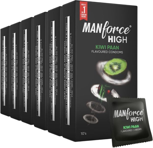 mankind Manforce High Kiwi Paan Flavoured Condoms for Men Condom-picture-33