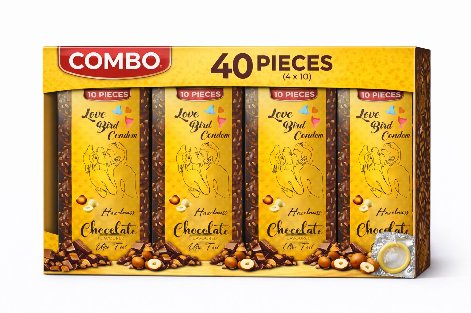 lovebirdcondom TRUE LOVE WITH DOTS CONDOM CHOCOLATE FLOVOURED Condom-picture-21