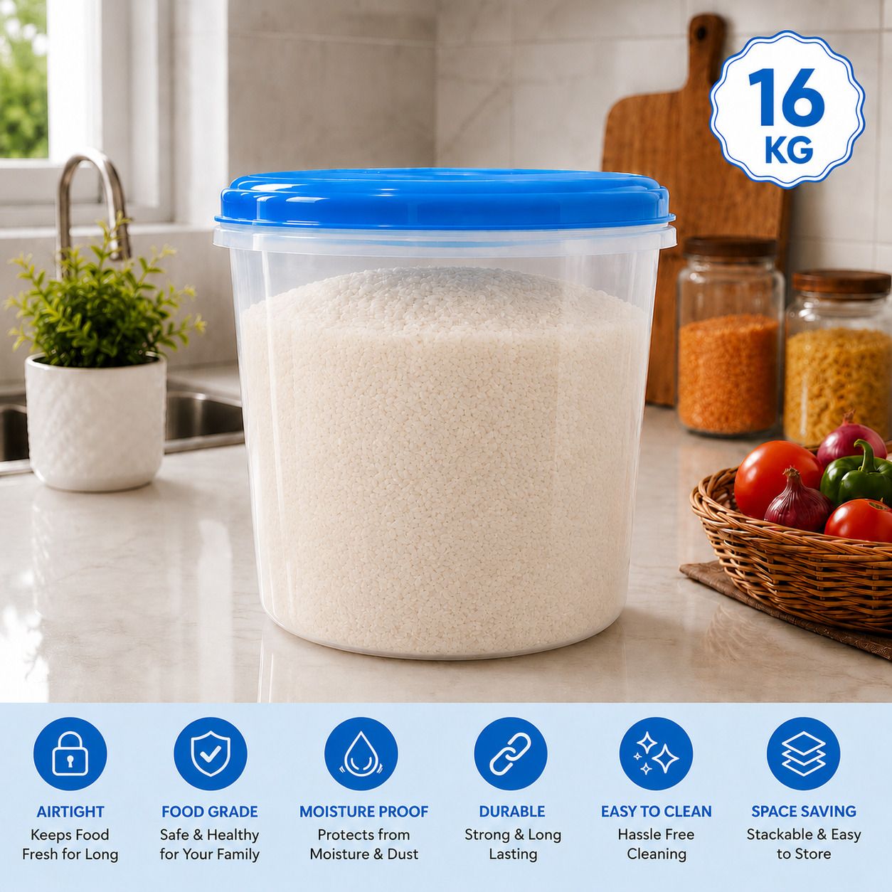 homanta Plastic Utility Container - 16 kg-picture-34