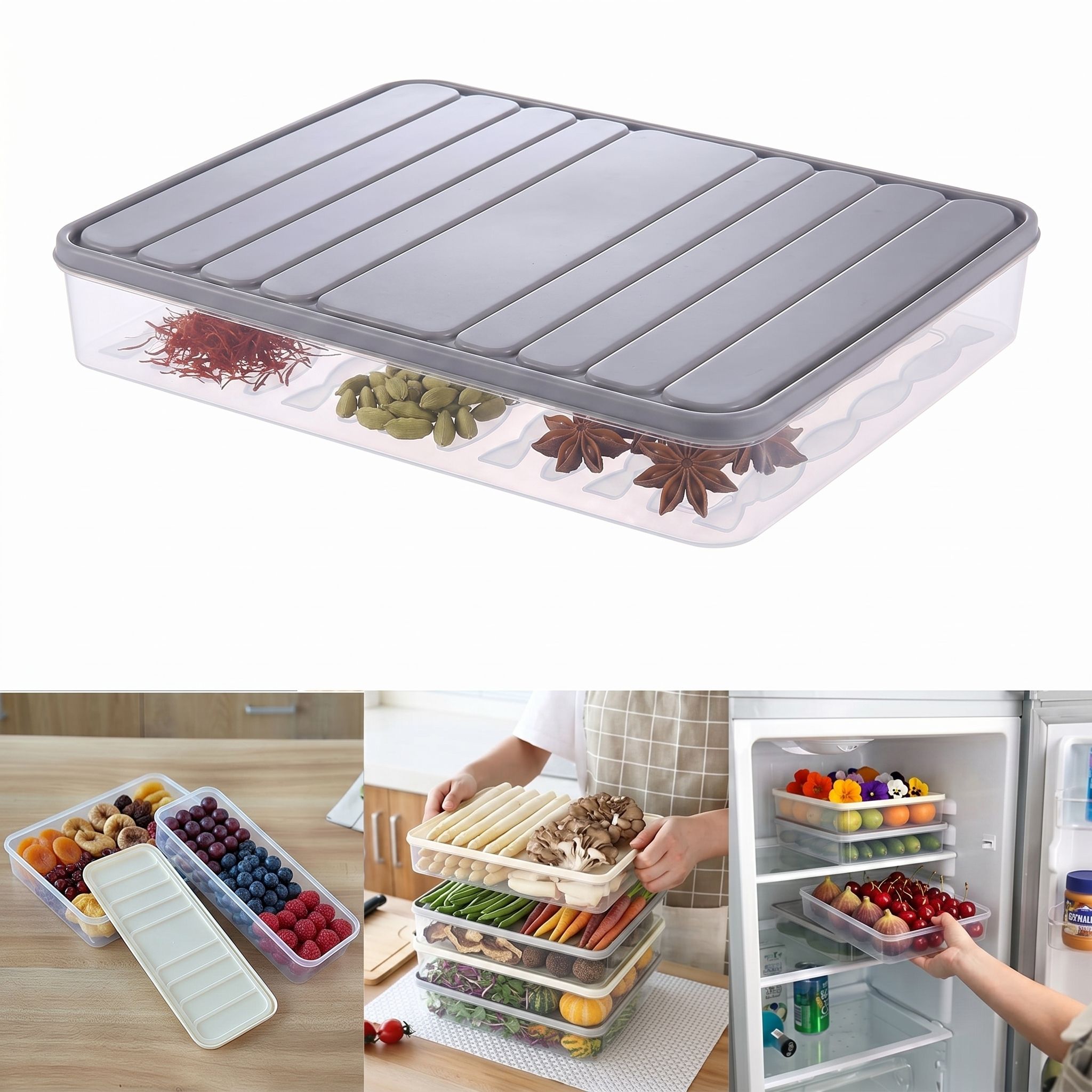 mildiv Plastic Fridge Container - 4700 ml-picture-37