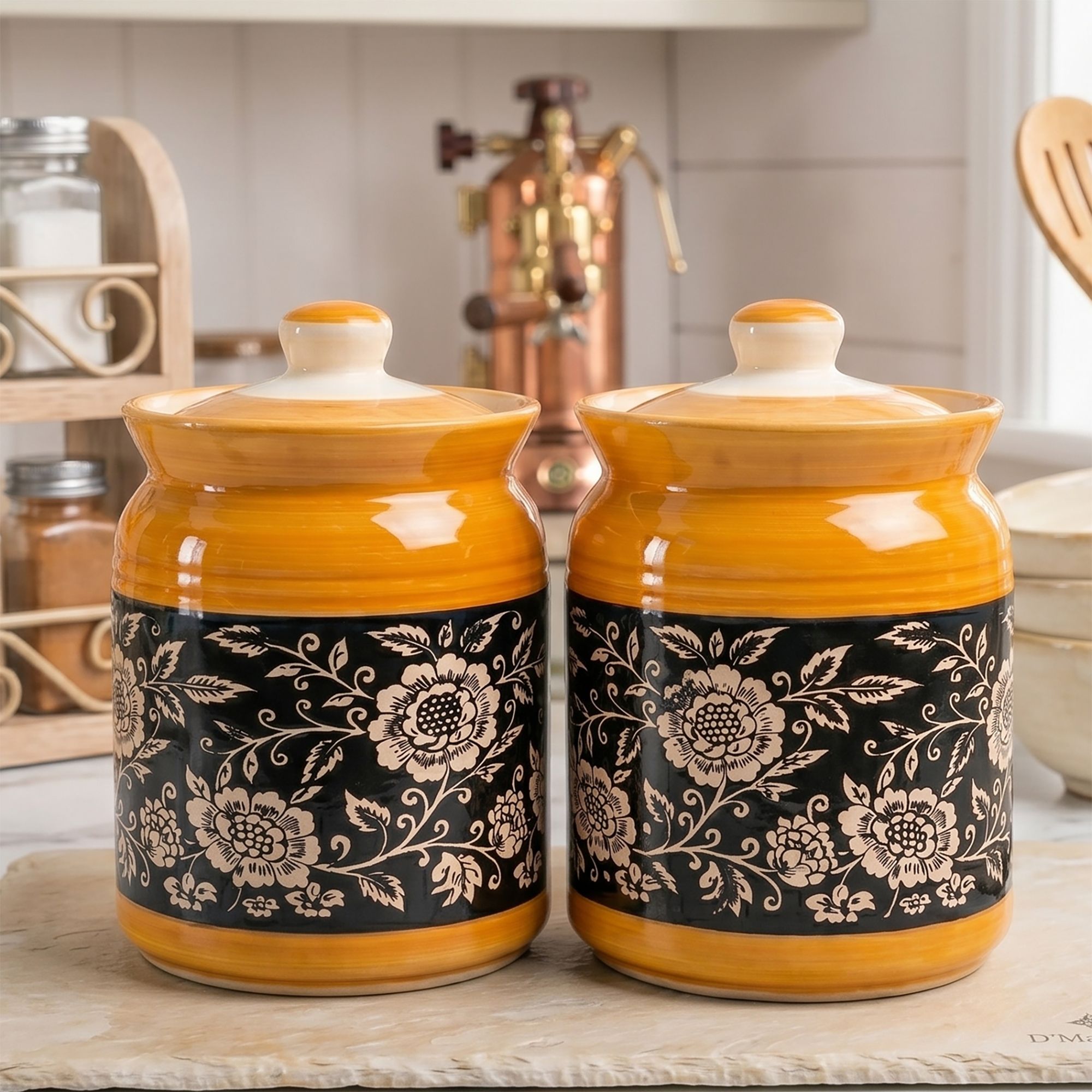 d'maiolica Ceramic Pickle Jar - 1000 ml-picture-28