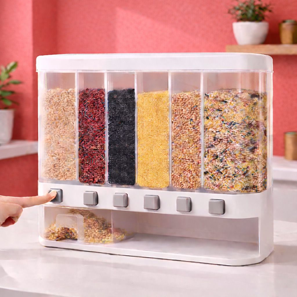 the shreeja Polypropylene Cereal Dispenser - 10 kg-picture-15