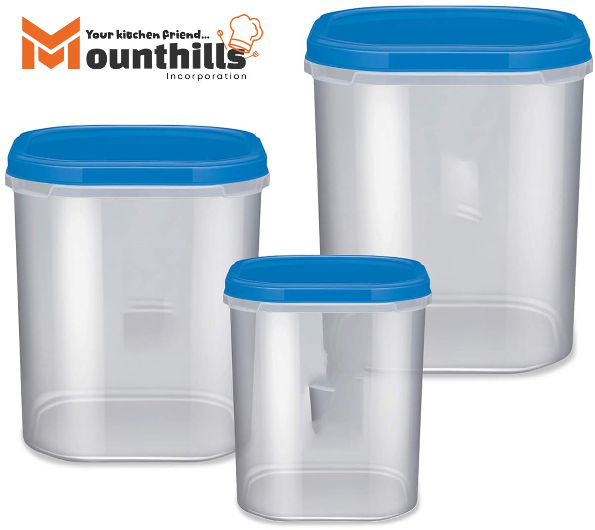mounthills Plastic Grocery Container - 2000 ml, 3000 ml, 4000 ml-picture-19