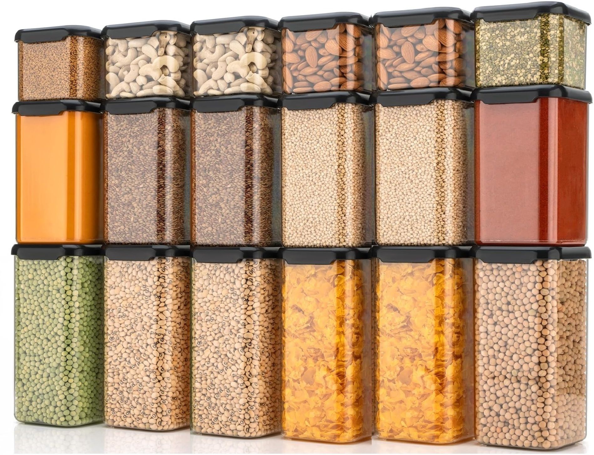 Plastic Grocery Container- 550 ml, 1200 ml, 1600 ml