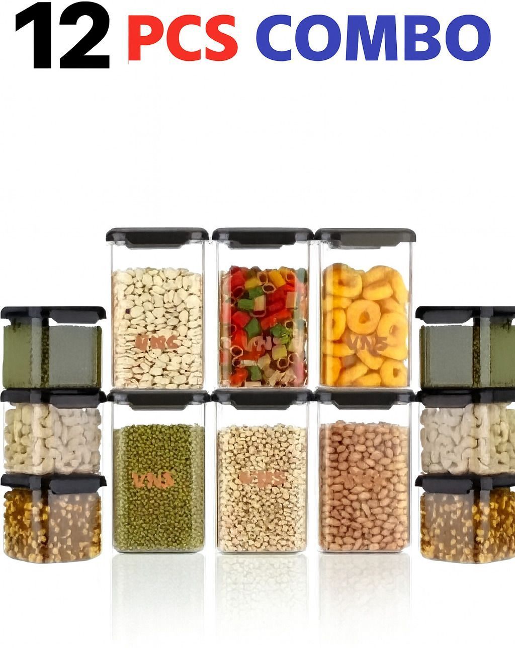 sequence Plastic Grocery Container - 1100 ml, 500 ml-picture-25