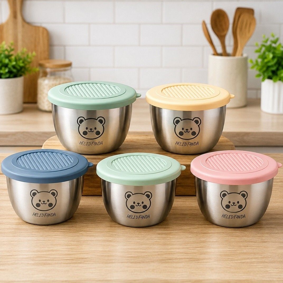masox store Stainless Steel, Plastic, Silicone Sauce Bowl-picture-41