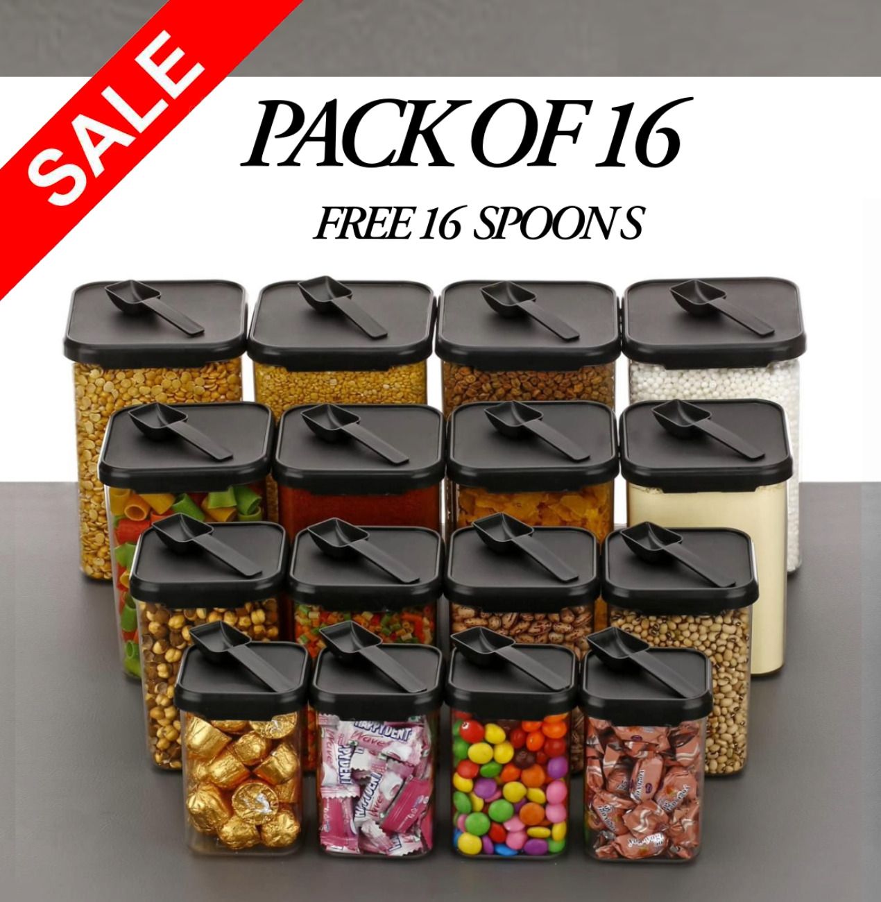 Plastic Grocery Container - 1400 ml, 900 ml, 650 ml, 350 ml-image-14