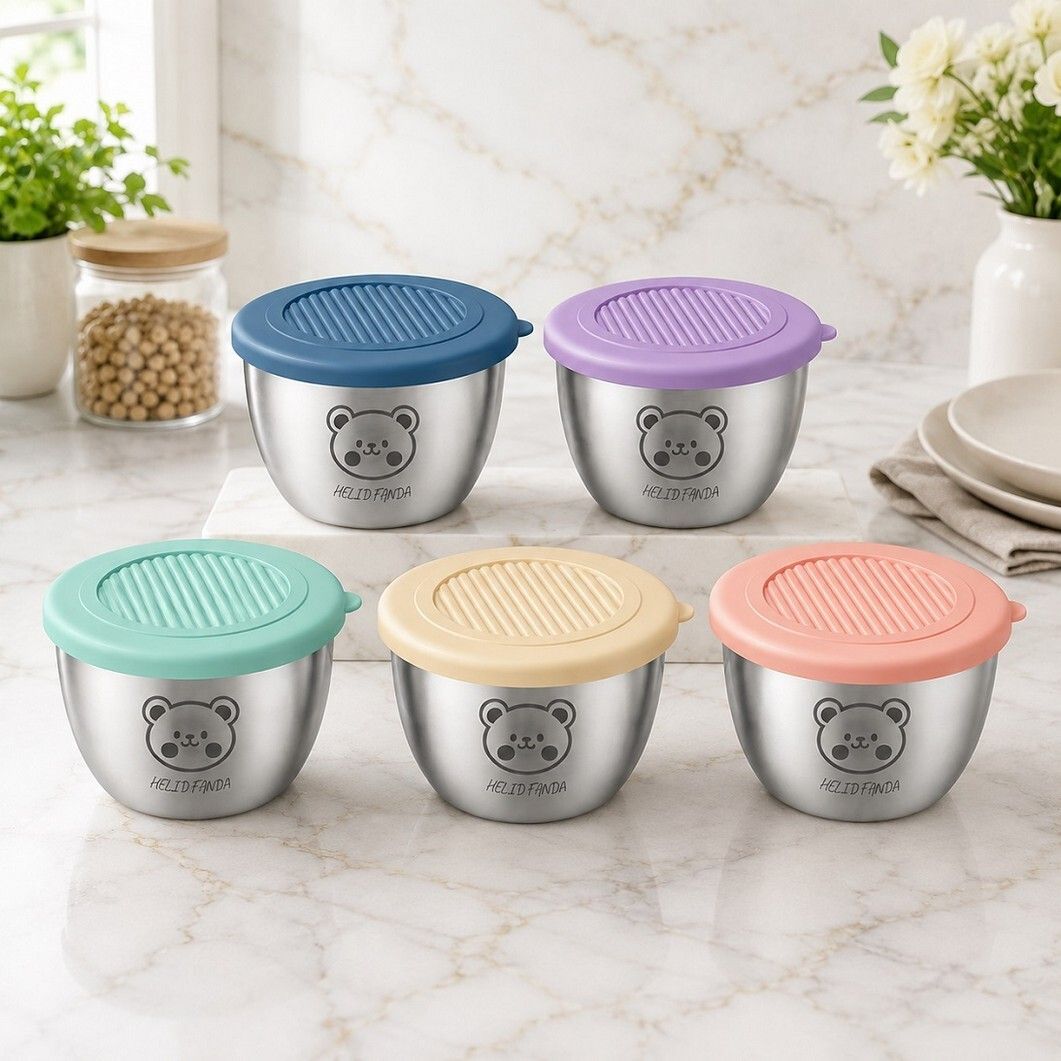 masox store Stainless Steel, Plastic, Silicone Soup Bowl-picture-8