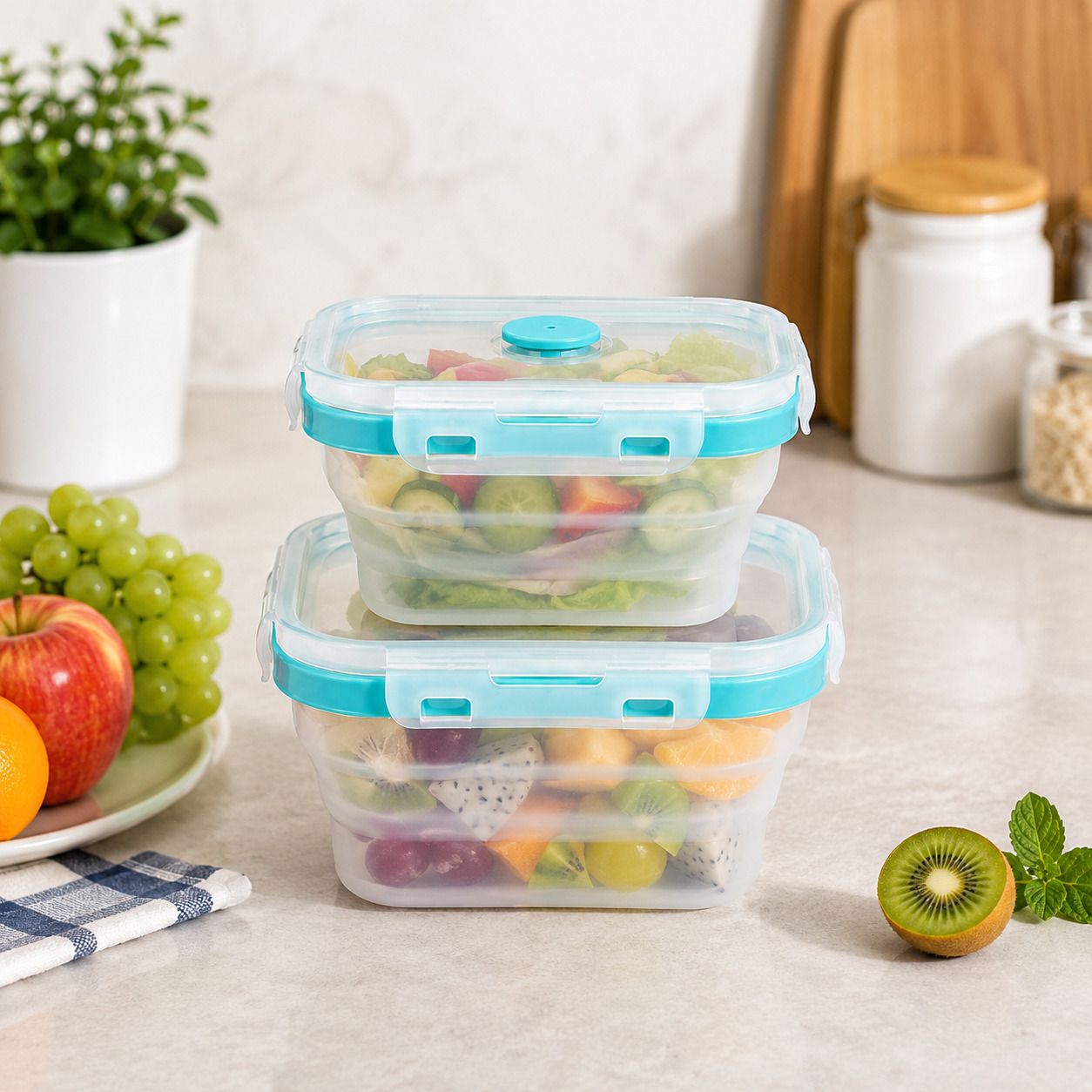 sageware Silicone Grocery Container - 1800 ml-picture-19