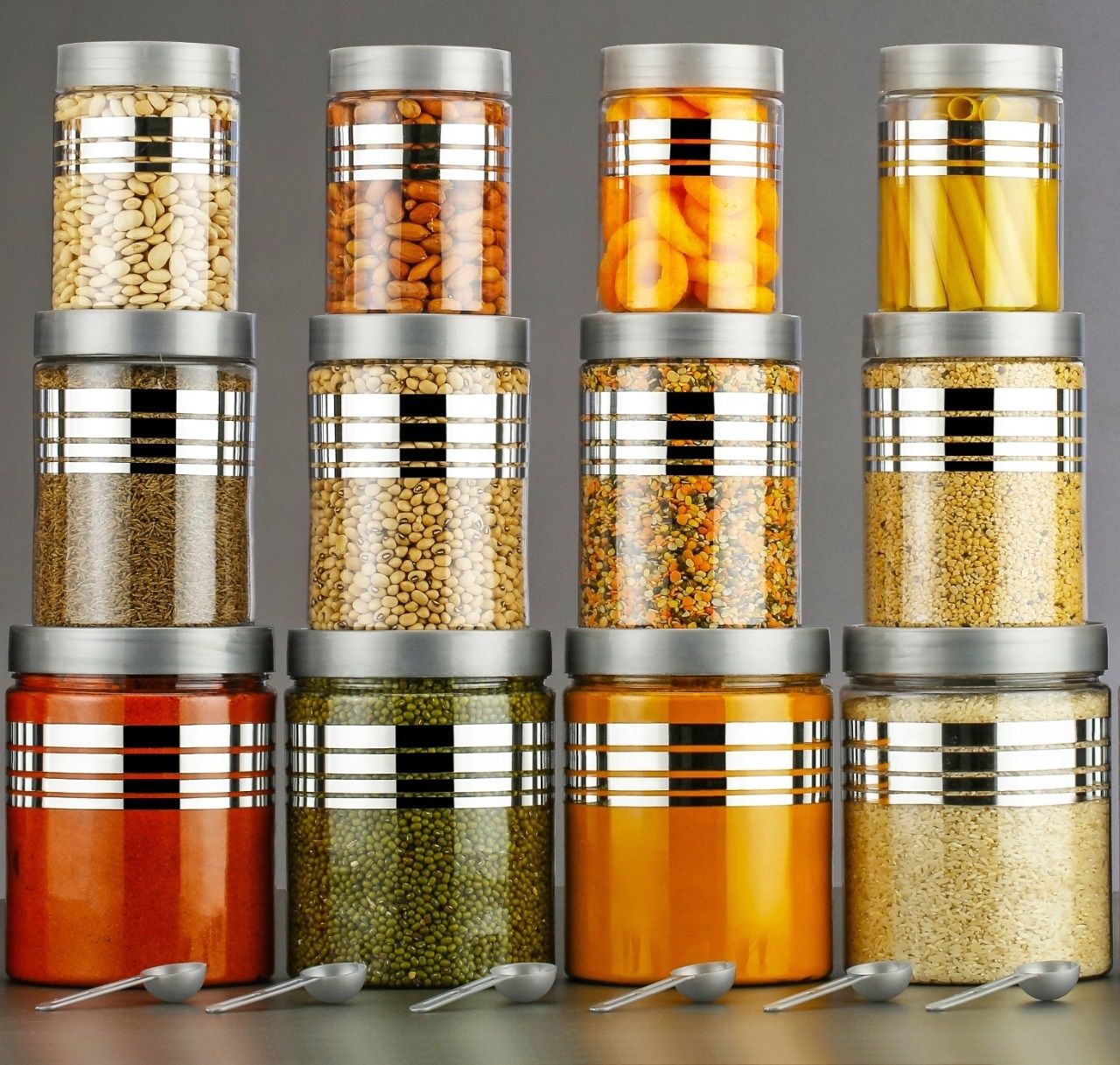 Plastic Grocery Container- 1200 ml, 650 ml, 350 ml