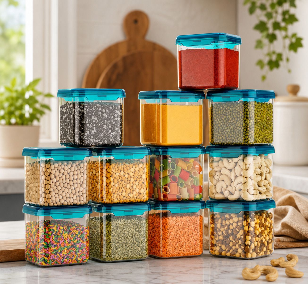 saraza Plastic Grocery Container - 500 ml-picture-10