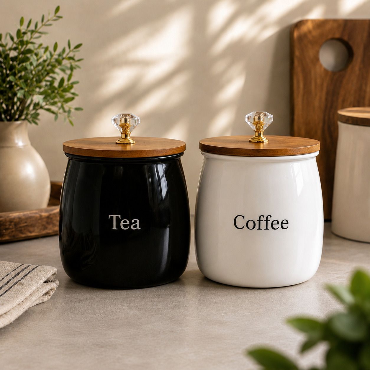 vovalacreations Iron Tea Coffee & Sugar Container - 400 ml-picture-45
