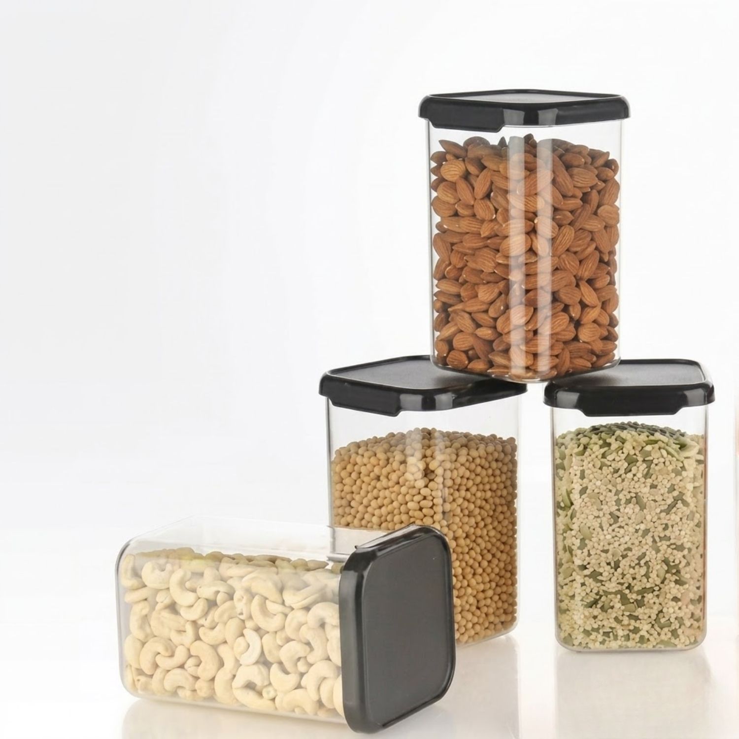 flipkart smartbuy Plastic, Polypropylene Grocery Container - 1100 ml-picture-14
