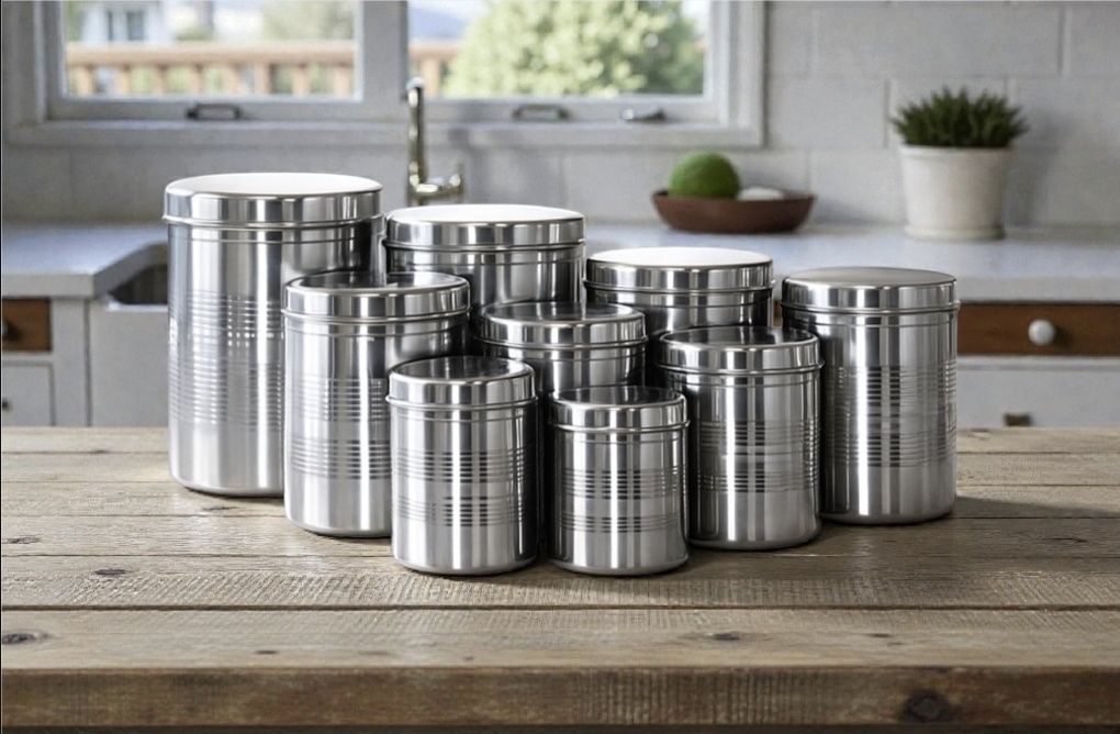 timeking Steel Grocery Container - 250 ml, 350 ml, 500 ml, 750 ml, 1000 ml, 1500 ml, 2000 ml, 2500 ml-picture-17