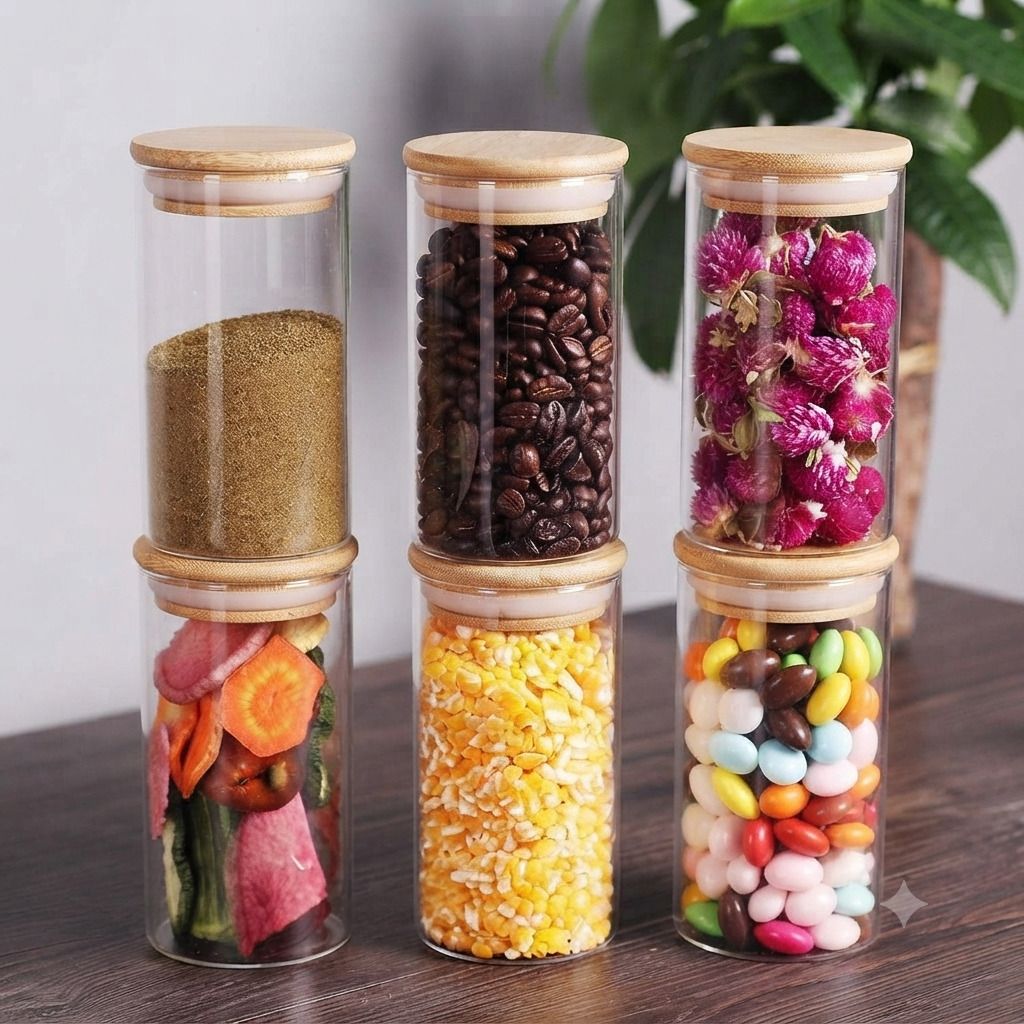 moozico Glass Grocery Container - 320 ml-picture-37