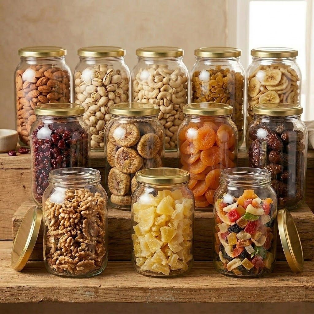 glassbunny Glass Grocery Container - 1000 ml-picture-23