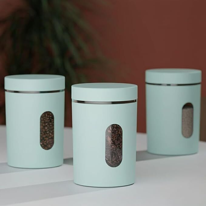 omwonders Plastic Tea Coffee & Sugar Container - 750 ml-picture-45