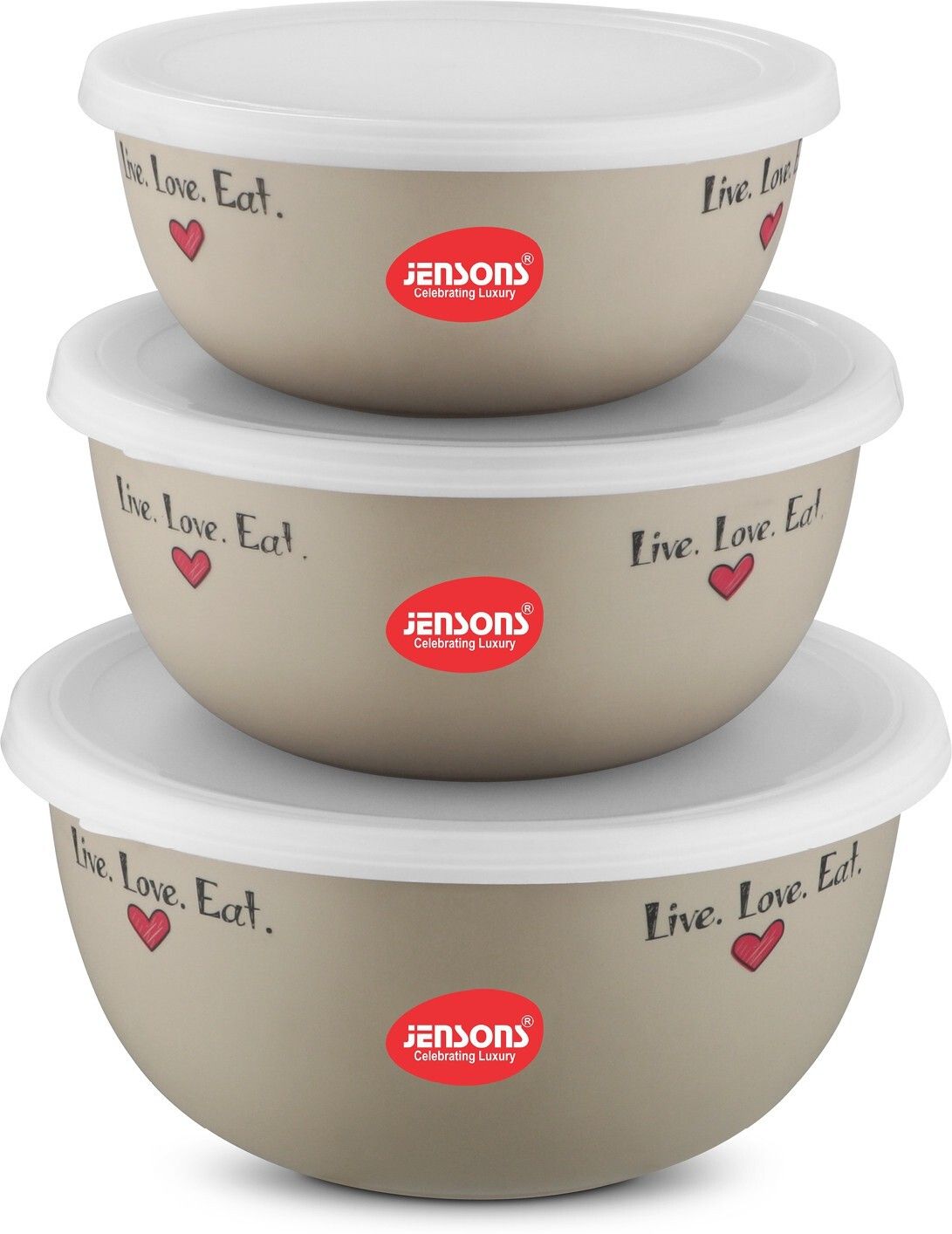 Steel, Plastic Grocery Container- 600 ml, 800 ml, 1300 ml