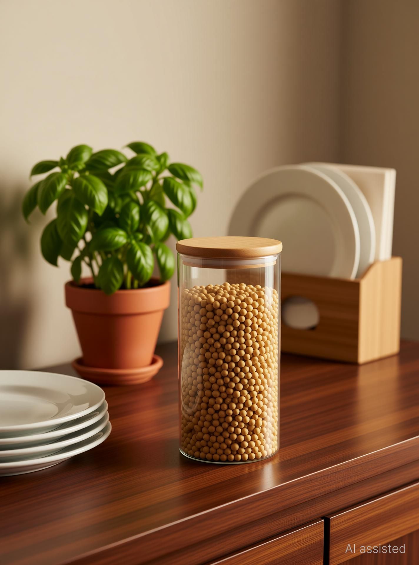 allo Glass Grocery Container - 1000 ml-picture-13
