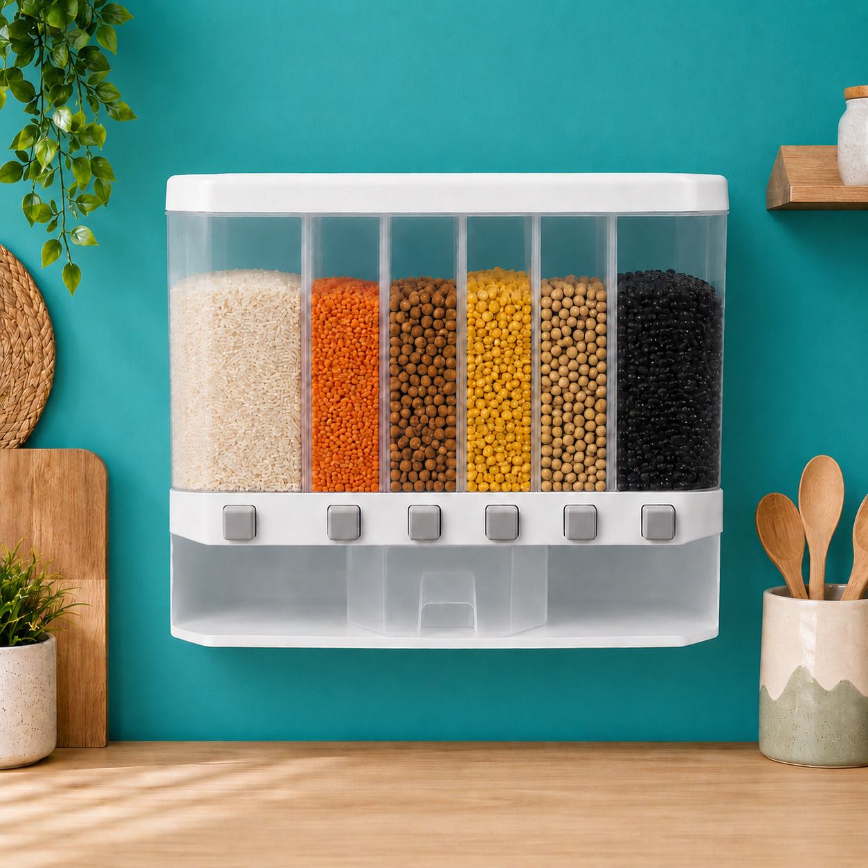 khushi liquid Polypropylene Cereal Dispenser - 10 kg-picture-41