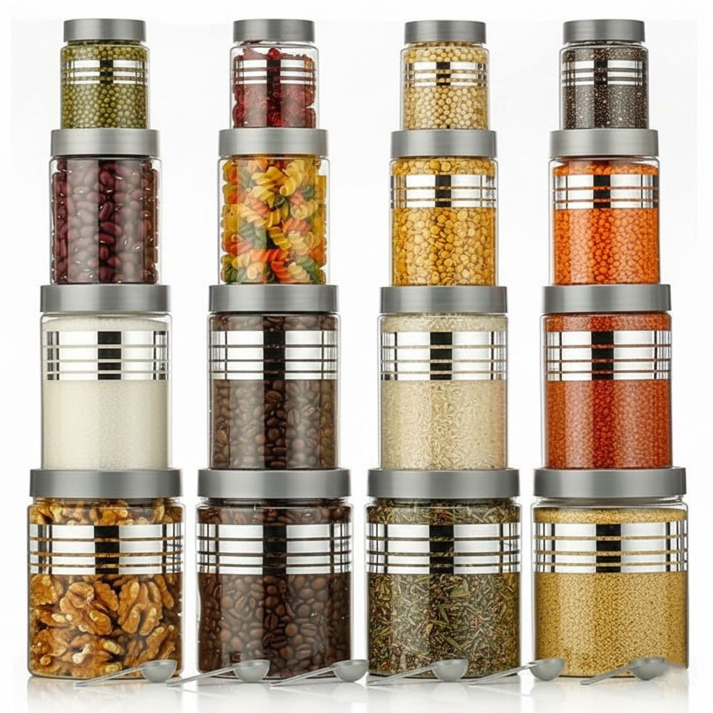 dhabrij Plastic Grocery Container - 1200 ml, 650 ml, 350 ml, 250 ml-picture-25