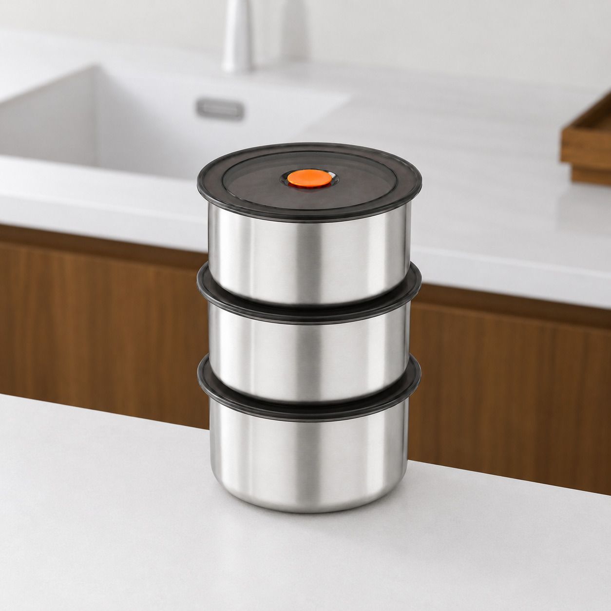 bestzone retail mall Stainless Steel, Plastic Utility Container - 1500 ml-picture-37
