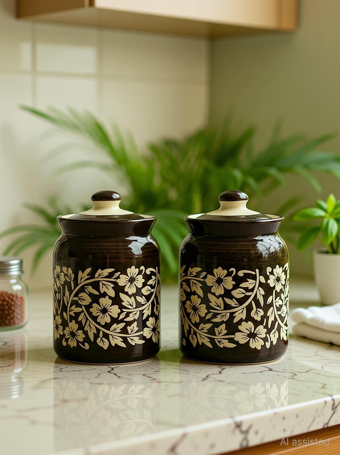 Ceramic Pickle Jar - 1000 ml-image-6