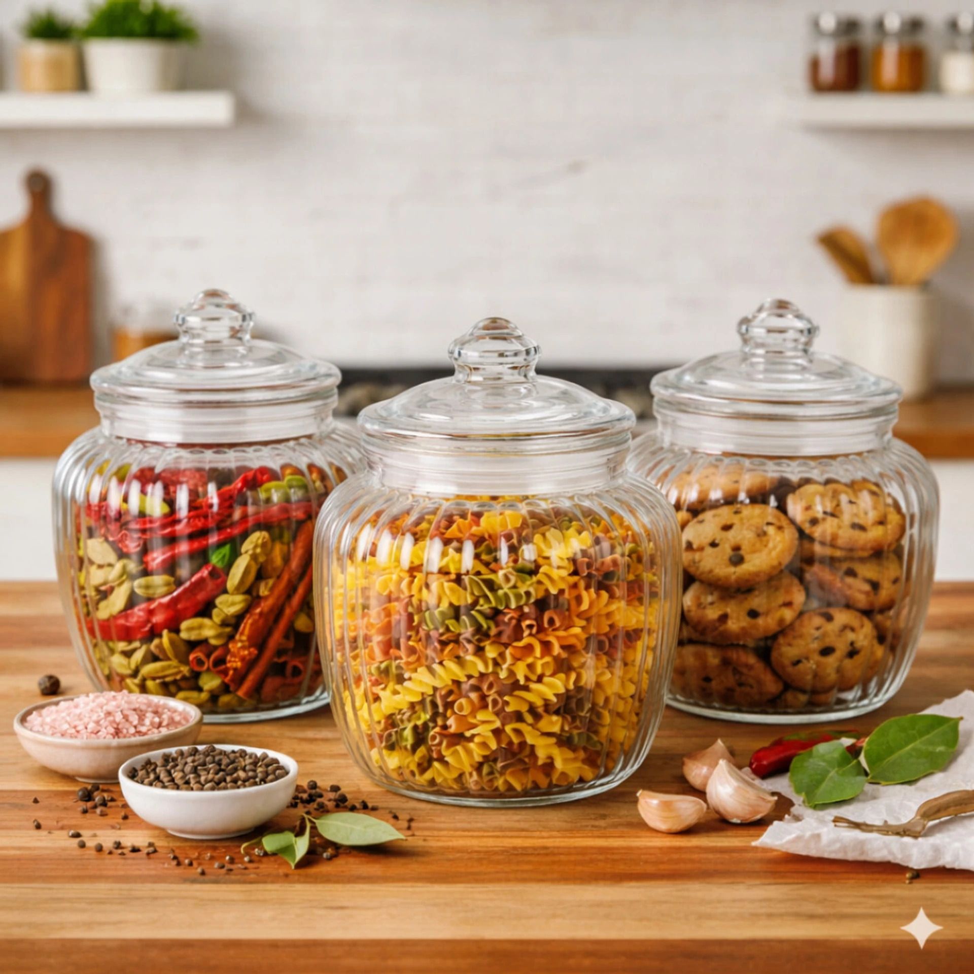 goldfinch Glass Grocery Container - 700 ml-picture-21