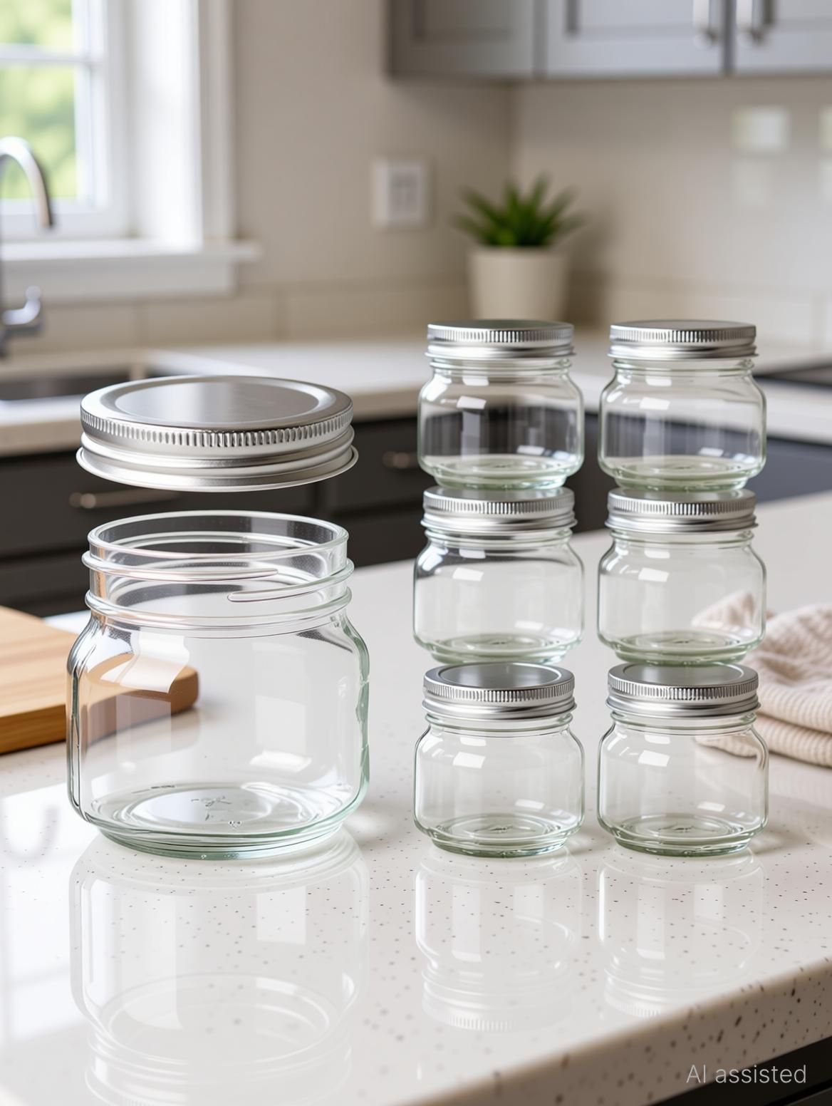 vincenzo Glass Pickle Jar - 250 ml-picture-6