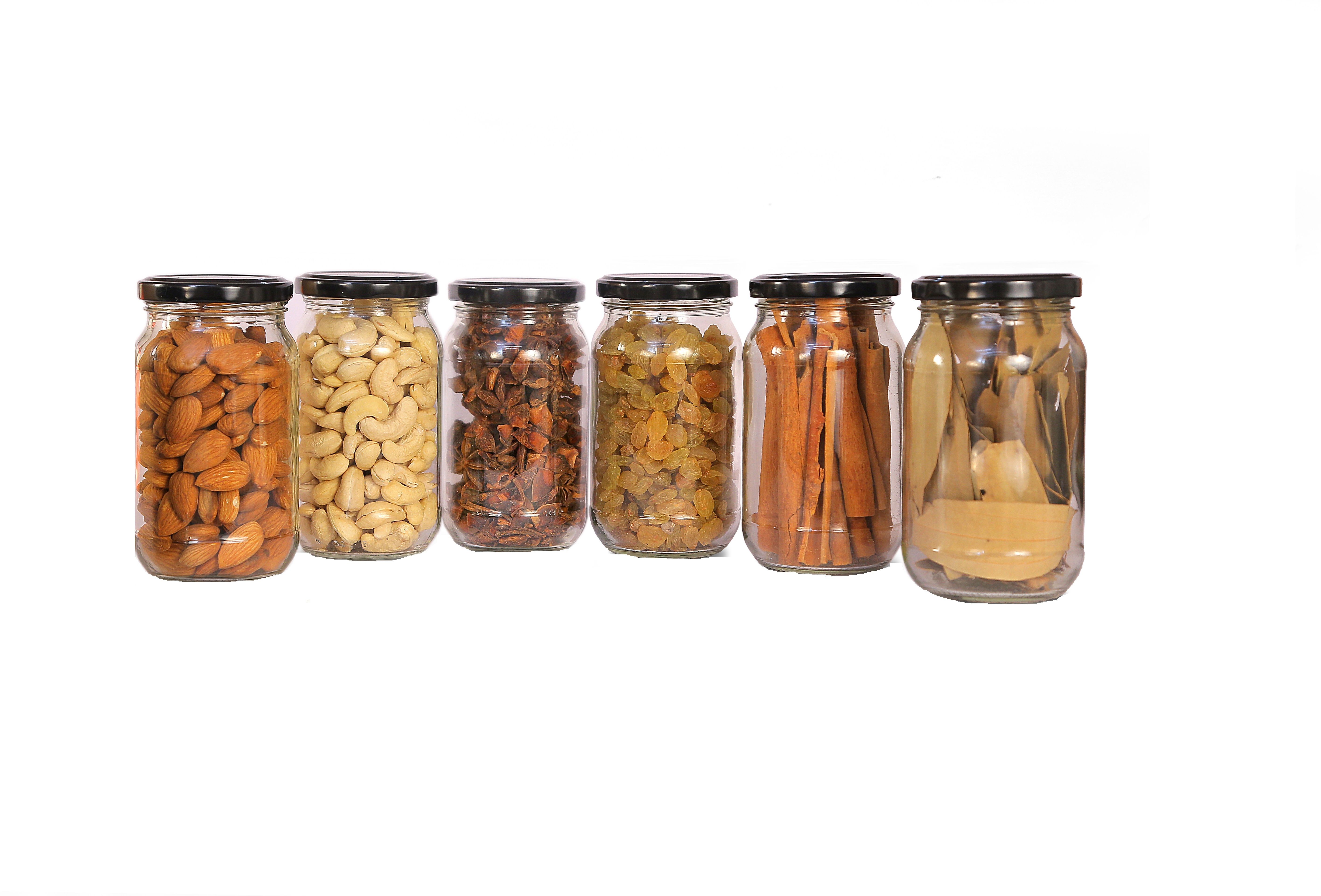 shreeji krupa Glass Grocery Container - 400 ml-picture-23
