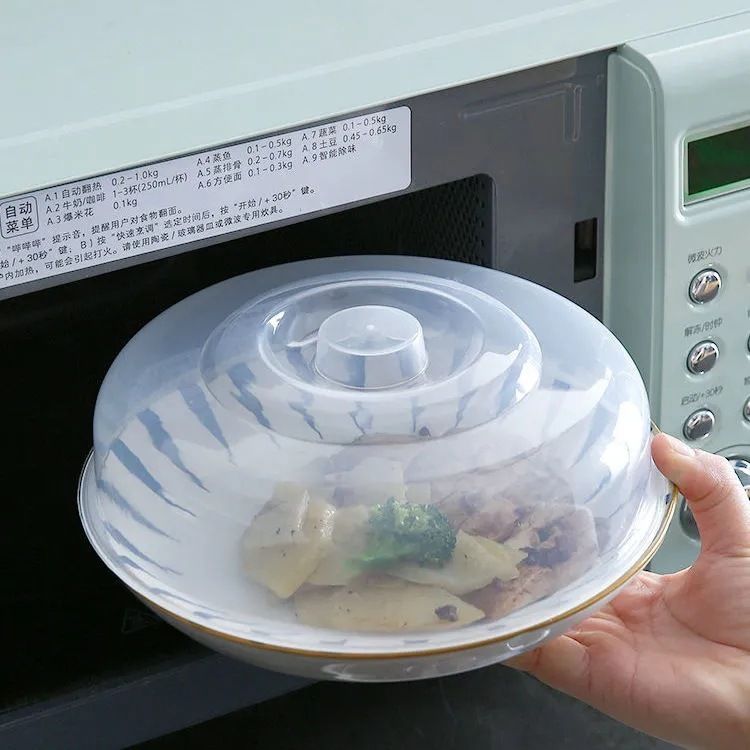 elephantboat Microwave Safe Food Covers BPA Free Set of 2 Durable Plastic Dish Lids 7.879 inch Lid Set, Pack of 2-picture-5