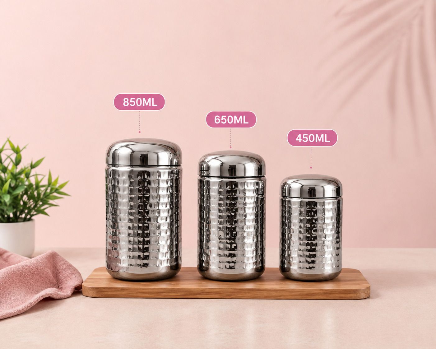 svhc Stainless Steel Utility Container - 850 ml, 650 ml, 450 ml-picture-41