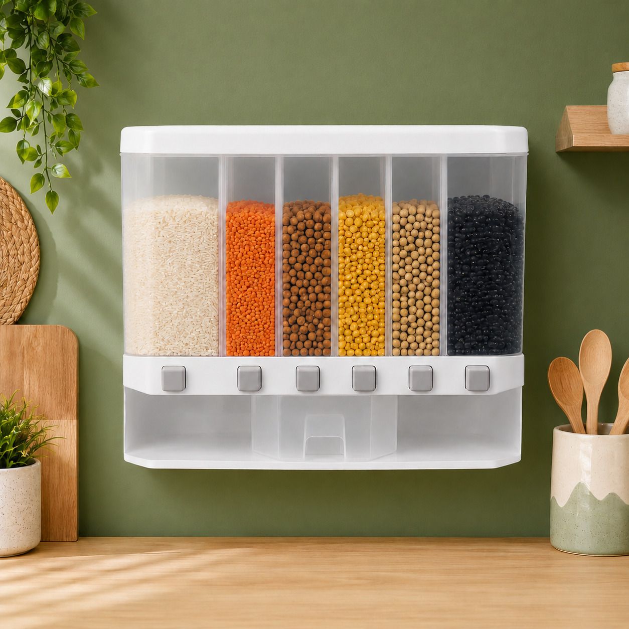 khushi liquid Polypropylene Cereal Dispenser - 10 kg-picture-37