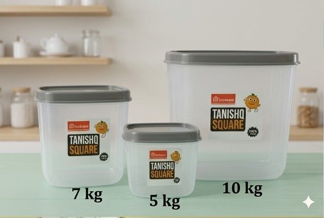 kitchora Plastic Utility Container - 5 kg, 7 kg, 10 kg-picture-10