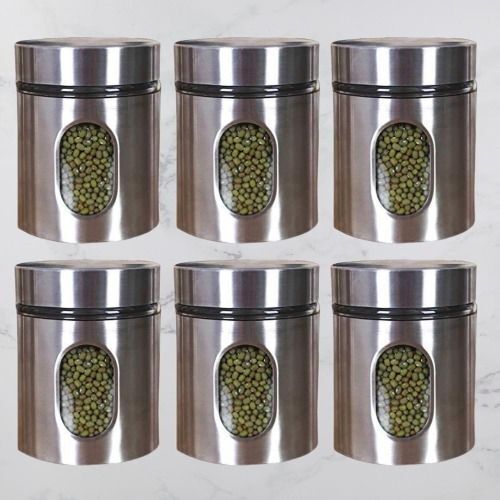 gruhsarathi Glass, Steel Grocery Container - 350 ml-picture-15