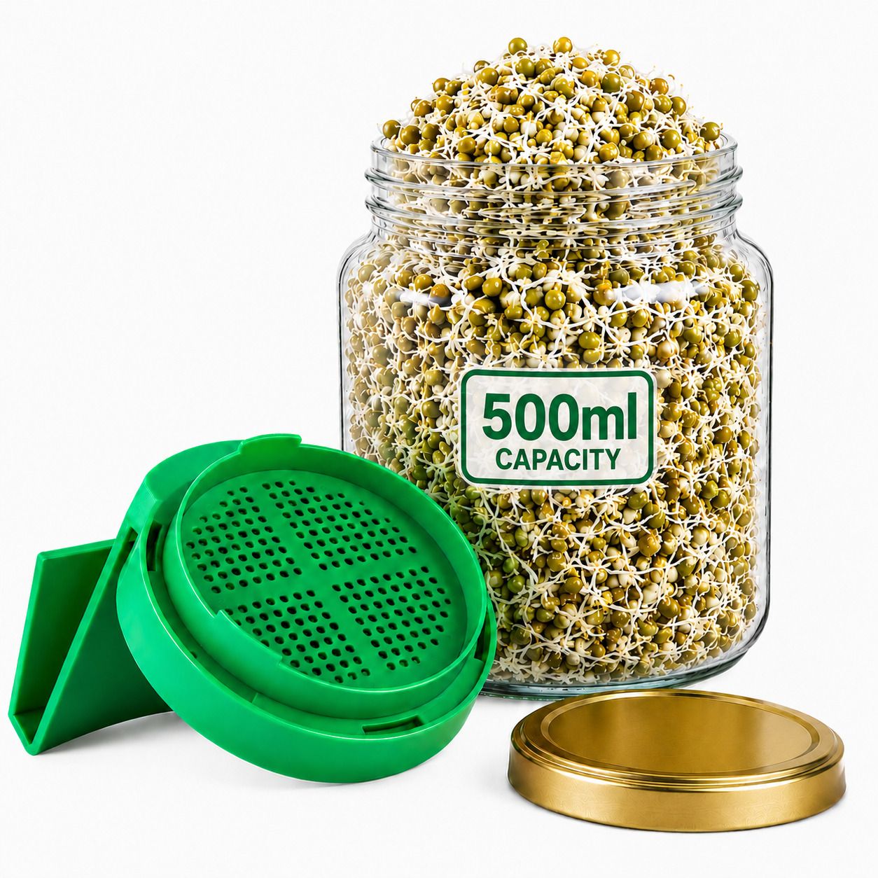 brandory Glass Sprout Maker - 500 ml-picture-22