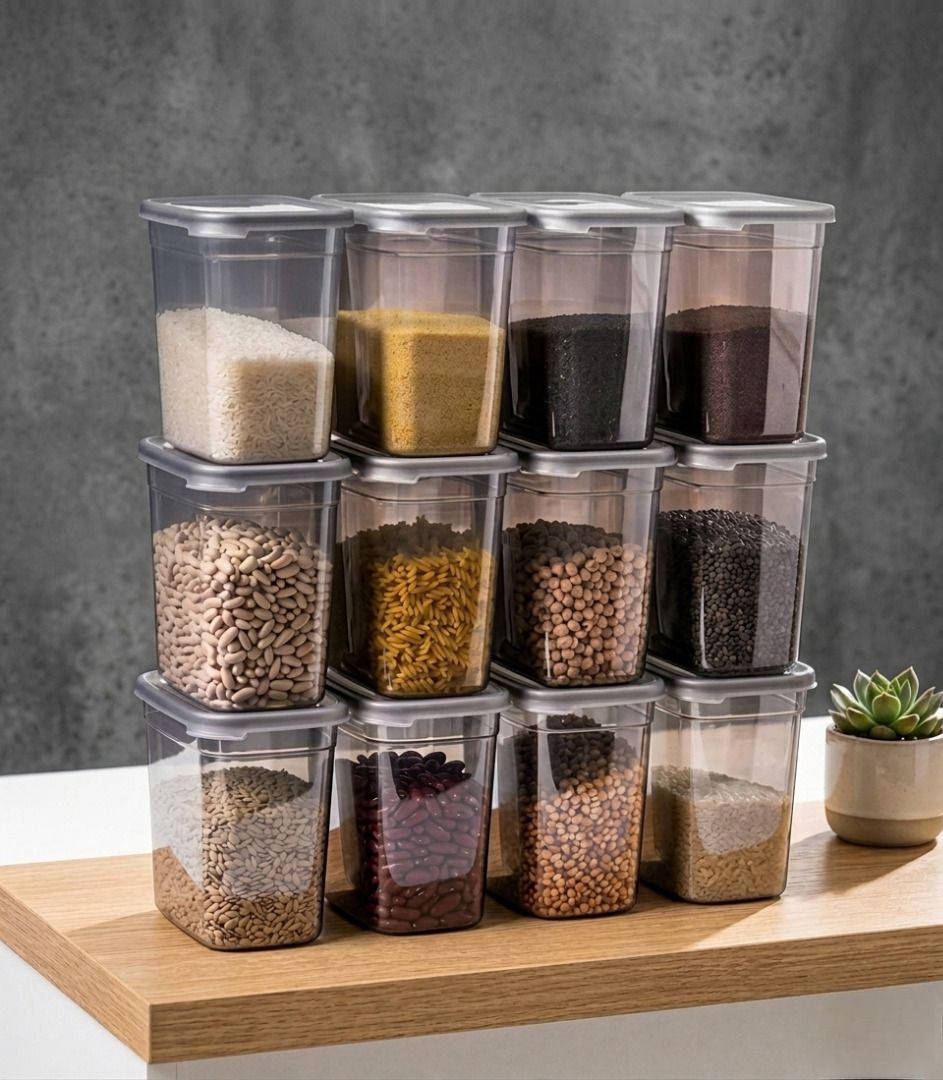 wecil Plastic Grocery Container - 1100 ml-picture-15