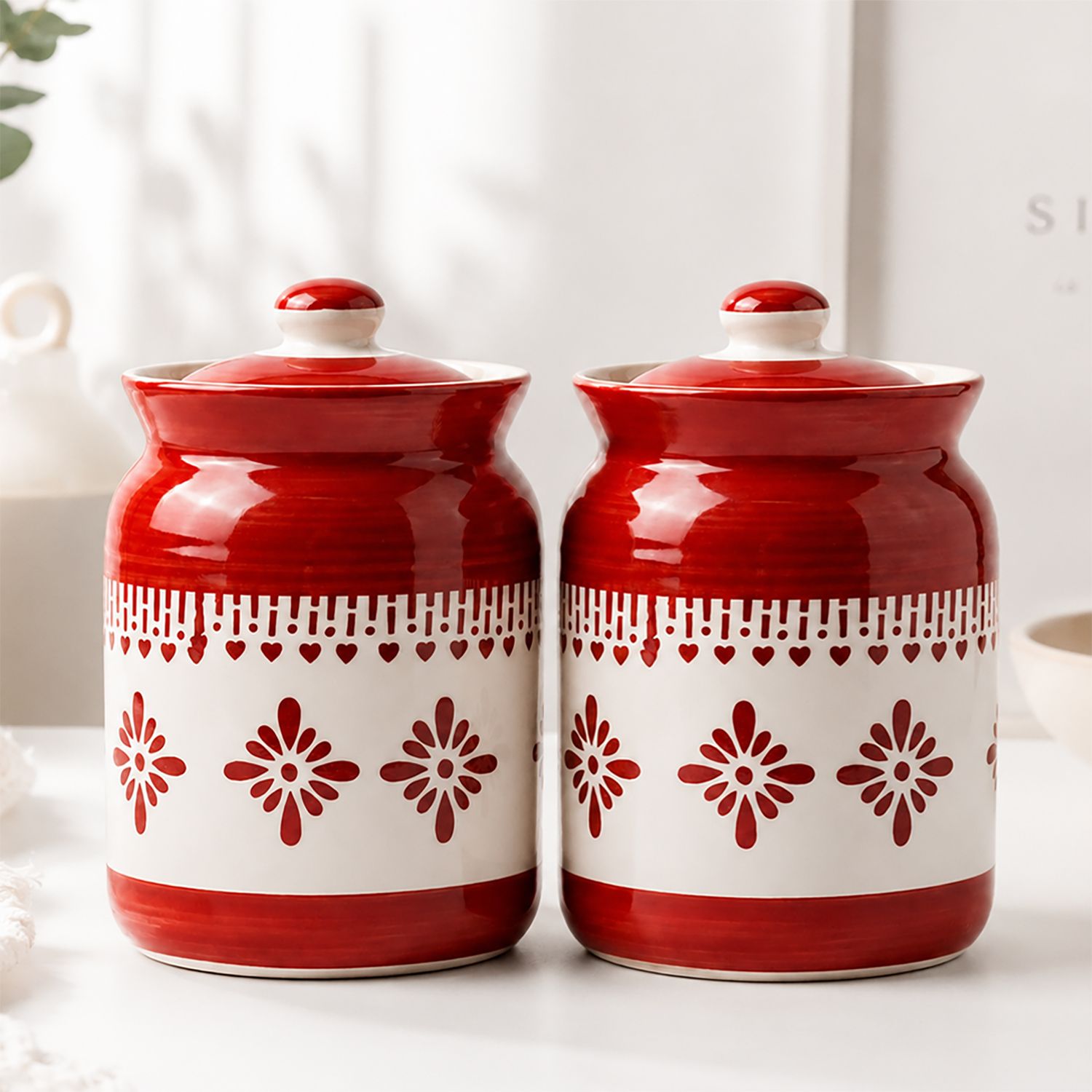 d'maiolica Ceramic, Stoneware Pickle Jar - 1000 ml-picture-18