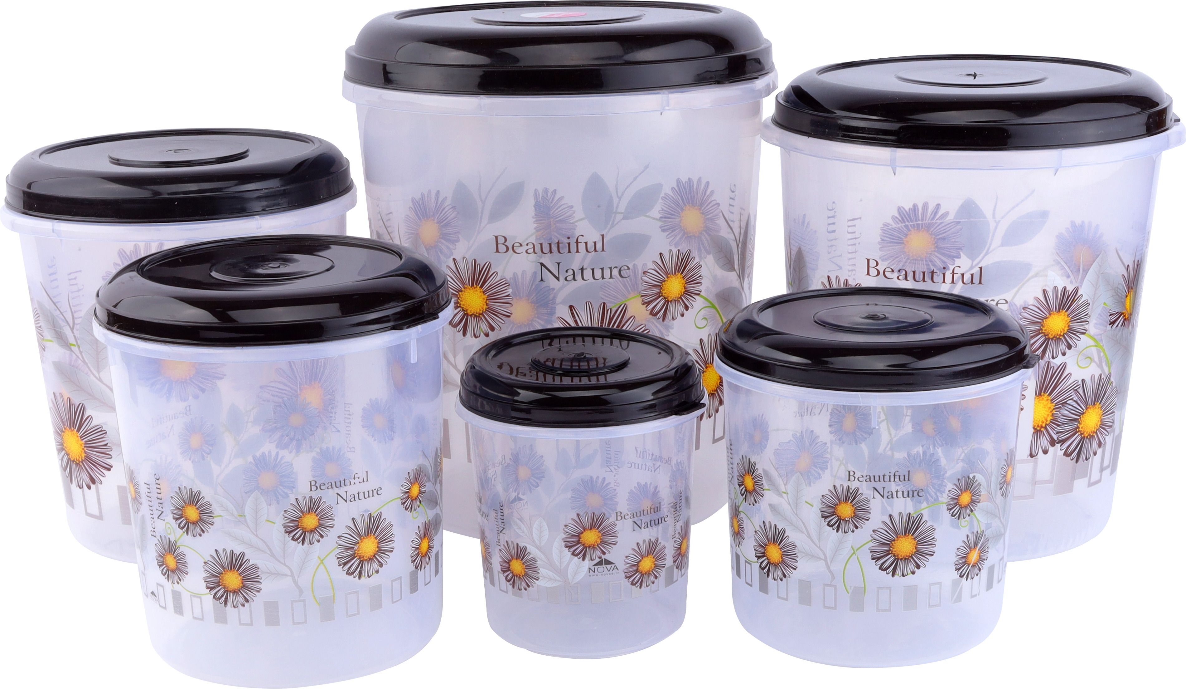 dvirap Plastic Cookie Jar - 1 L, 2 L, 3 L, 6 L, 8 L, 12 L-picture-11