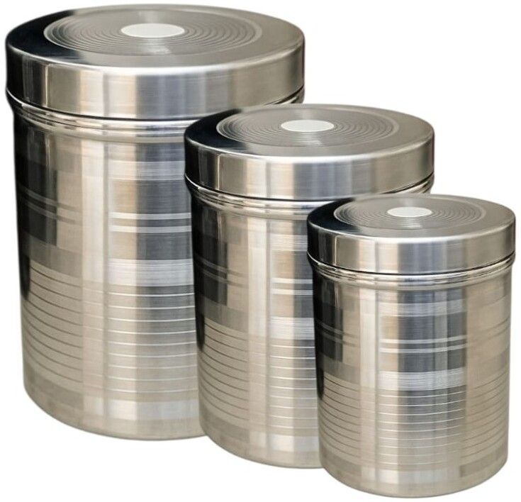 kichenly Steel Grocery Container - 1000 ml, 500 ml, 300 ml-picture-19