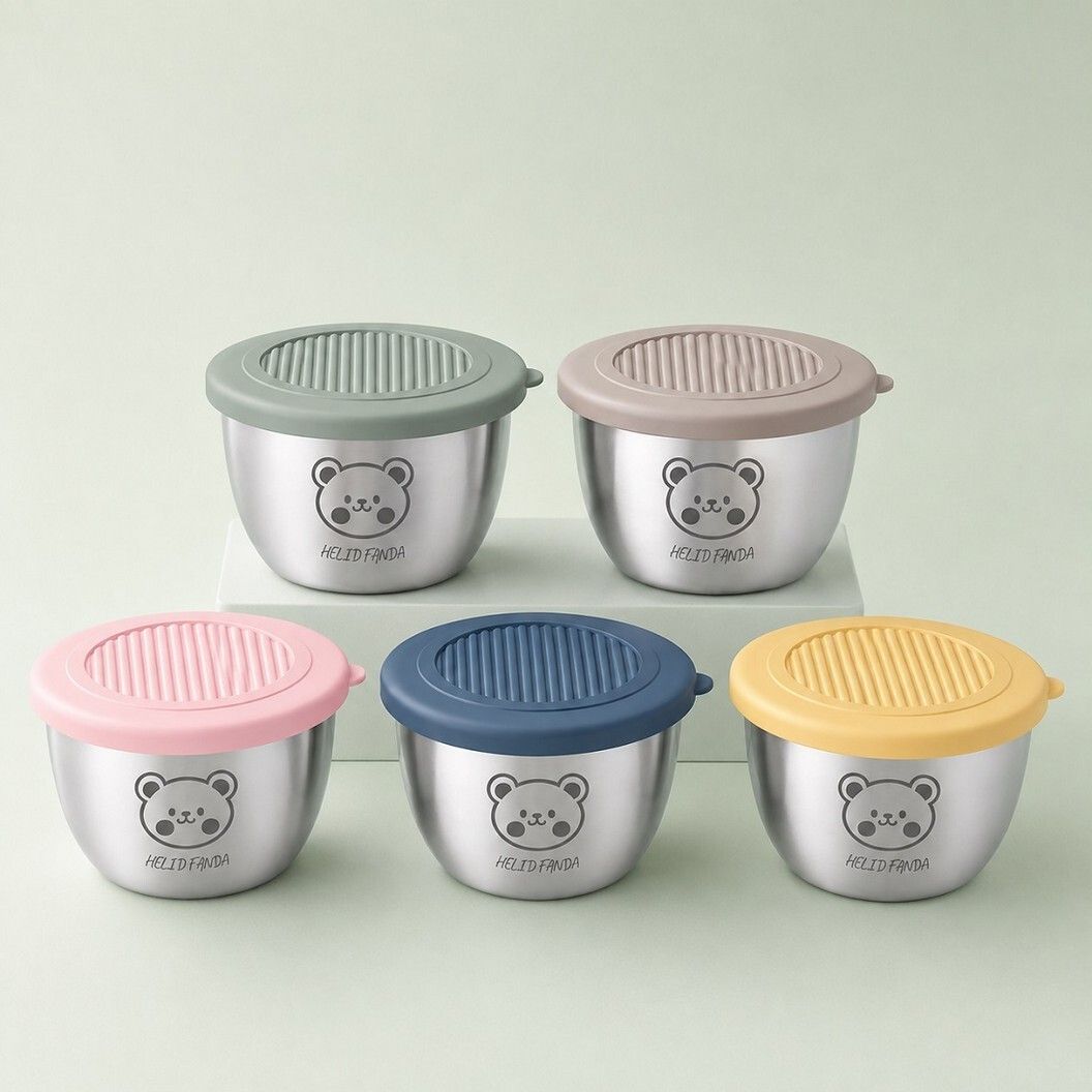 Stainless Steel, Plastic, Silicone Grocery Container - 50 ml-image-7