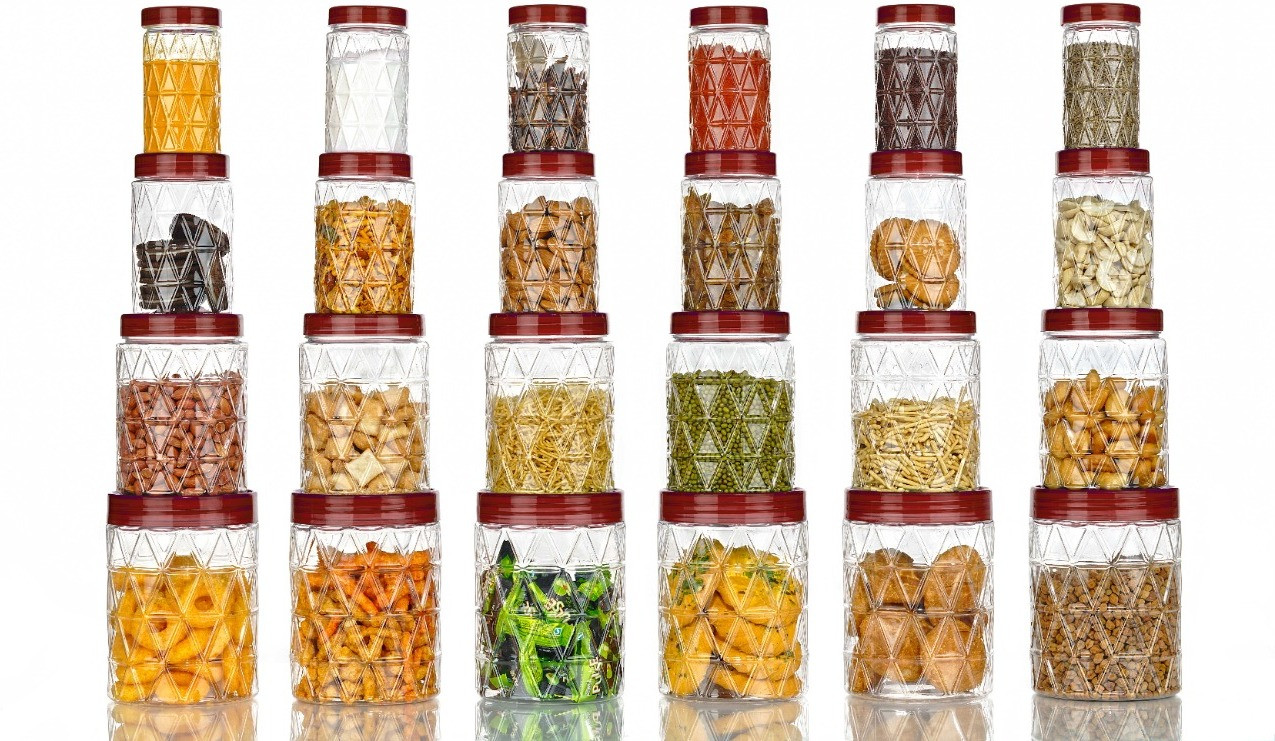 q7 brand Plastic Grocery Container- 250 ml, 350 ml, 650 ml, 1200 ml image 1