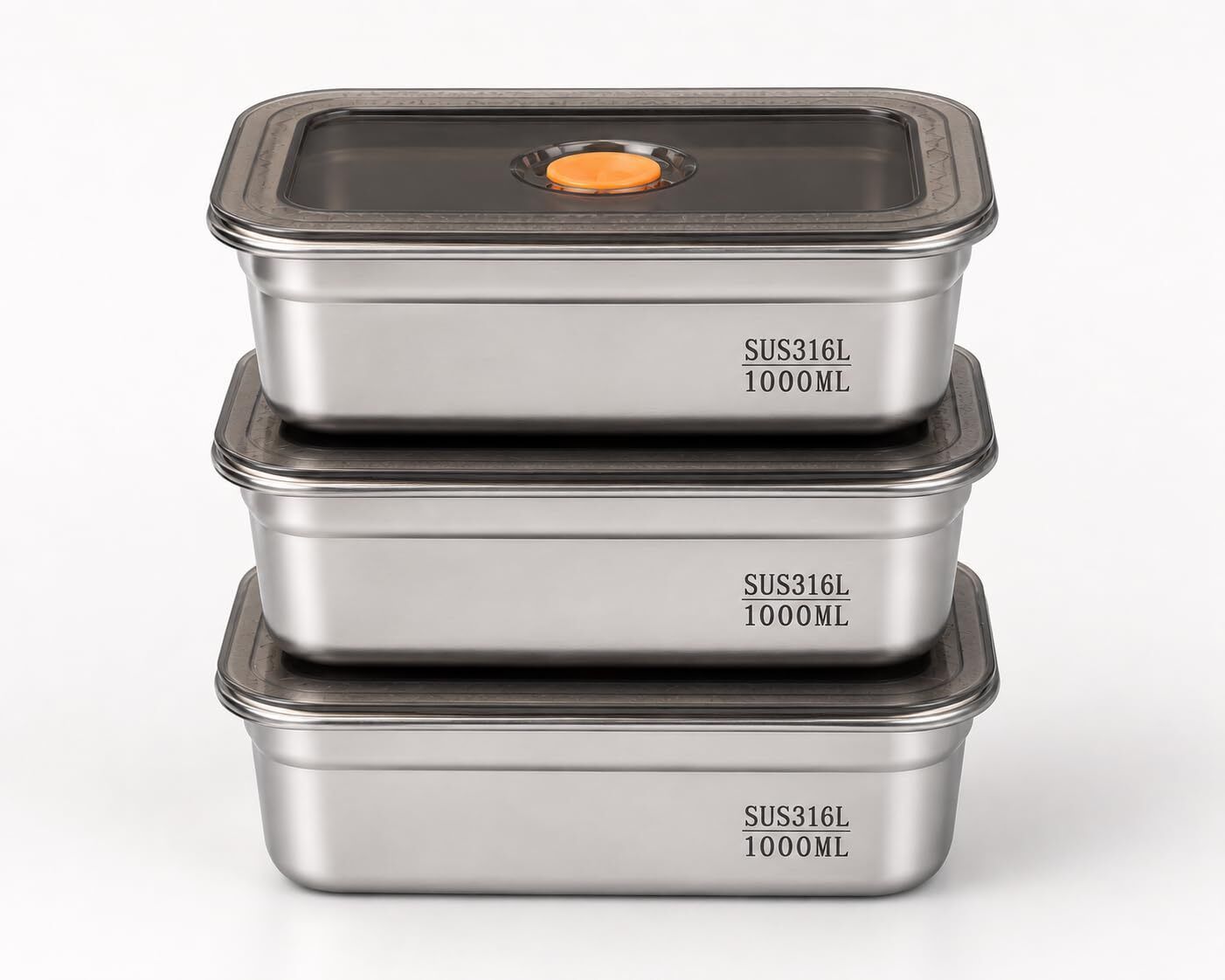 Stainless Steel Fridge Container - 1000 ml-image-6