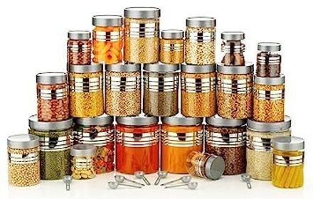 jarworld Plastic Grocery Container - 1200 ml, 650 ml, 350 ml, 250 ml-picture-17