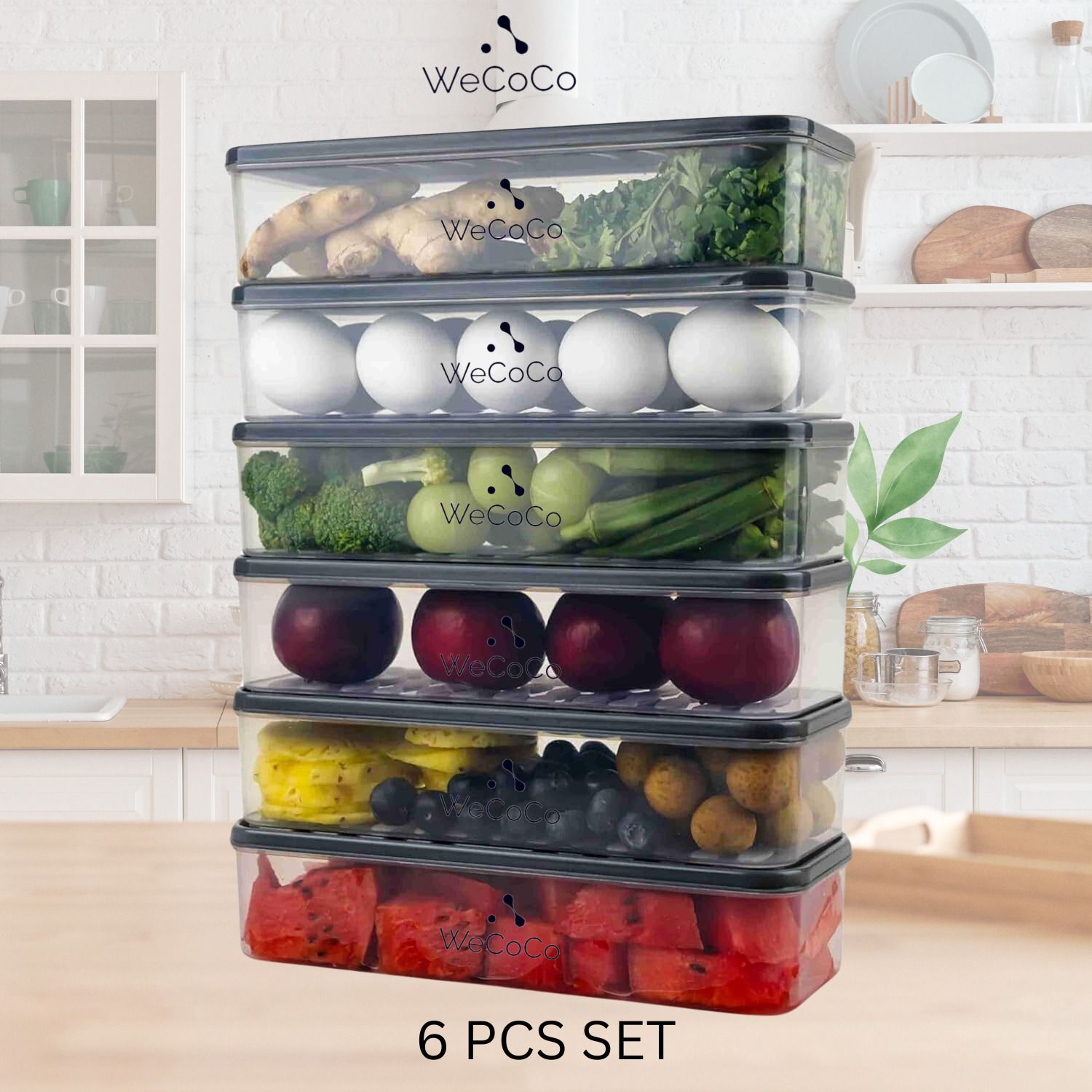 Plastic Fridge Container - 1200 ml-image-33