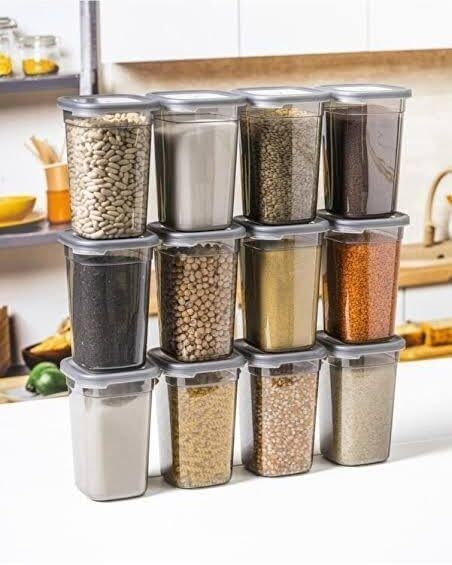 powerfos Plastic Grocery Container - 1100 ml-picture-27