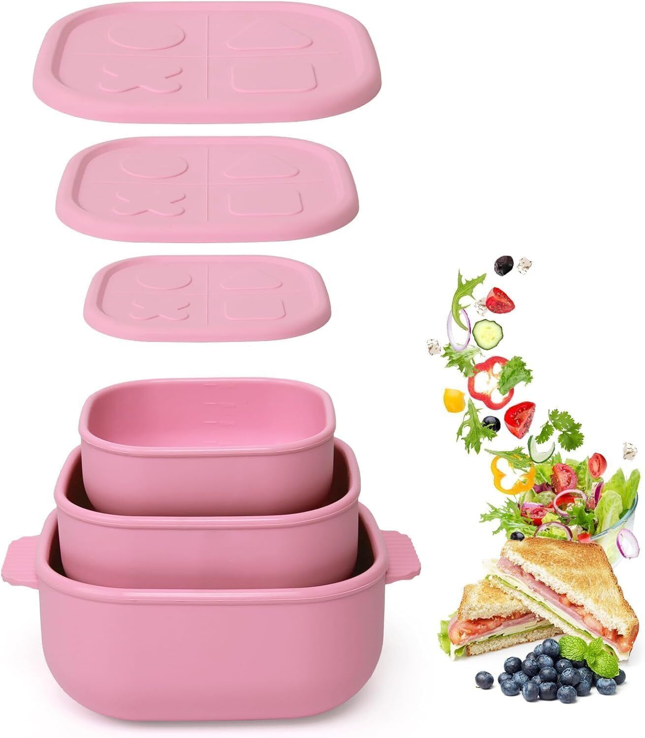 hetshiv Silicone Utility Container - 650 ml, 200 ml, 380 ml-picture-0